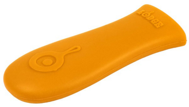 LODGE 鑄鐵鍋專用矽膠防熱手柄隔熱套, 1個, 橘色, 橘色