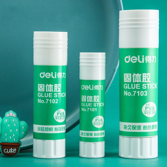 7101 膠棒 手工膠 口紅膠 固體膠水 勞作, 1個, 得力品牌 型號：7102 規格 ：21g, 21g