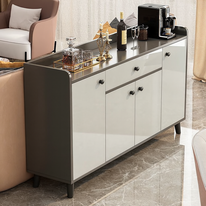 현대 거실 벽면 수납 진열장 주방용 가정용 수납장, 회색