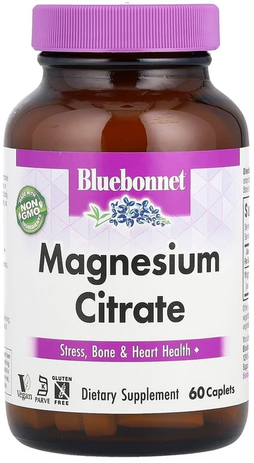 블루보넷뉴트리션 마그네슘 시트레이트 400mg 60정(1정당 200mg), 1개, 60정 - 쿠팡