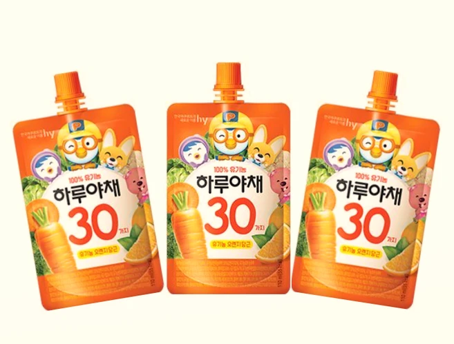 hy 한국야쿠르트 키즈야채 유기농 과채주스 오렌지 당근, 15개, 110ml - 쿠팡