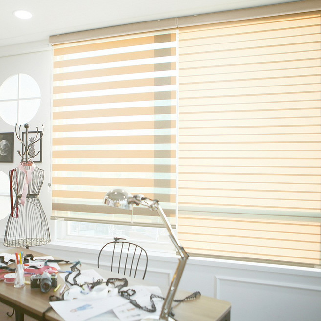 창안애 맞춤제작 방염 콤비블라인드