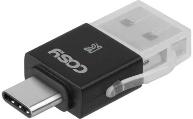 코시 타입C OTG 마이크로 SD카드 리더 리틀 USB 3.0 CR3449C, 128GB