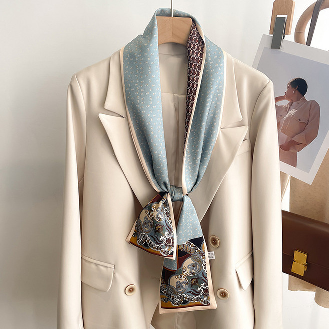 소울린느 볼수록 멋스러운 방도 롱사이즈 실크 스카프 (12colors)