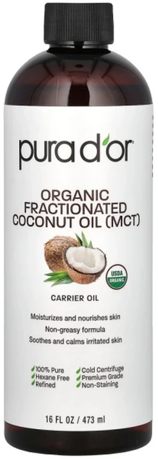 퓨라도르 오가닉 프랙셔네이티드 코코넛 오일 473ml Organic Fractionated Coconut Oil MCT, 1개 - 쿠팡