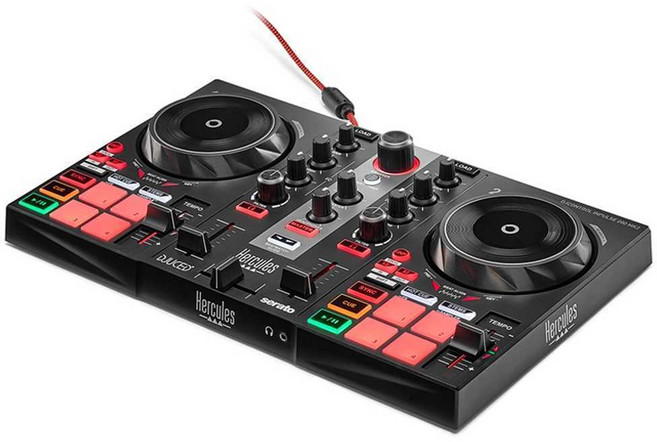 입문용 디제이 플레이어 휴대용 디스크 디제잉 컨트롤러 MK2, Inpulse200MK2+ISK 헤드폰