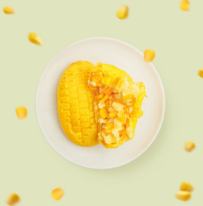 [카페노리] 냉동생지 - 진짜 옥수수빵, 1개, 70g