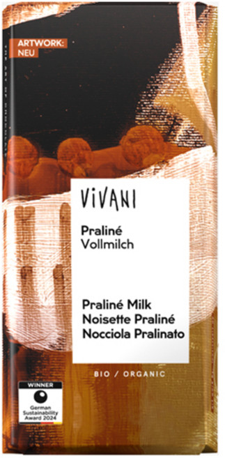 비바니 유기농 밀크 프랄린 초콜릿, 1개, 100g