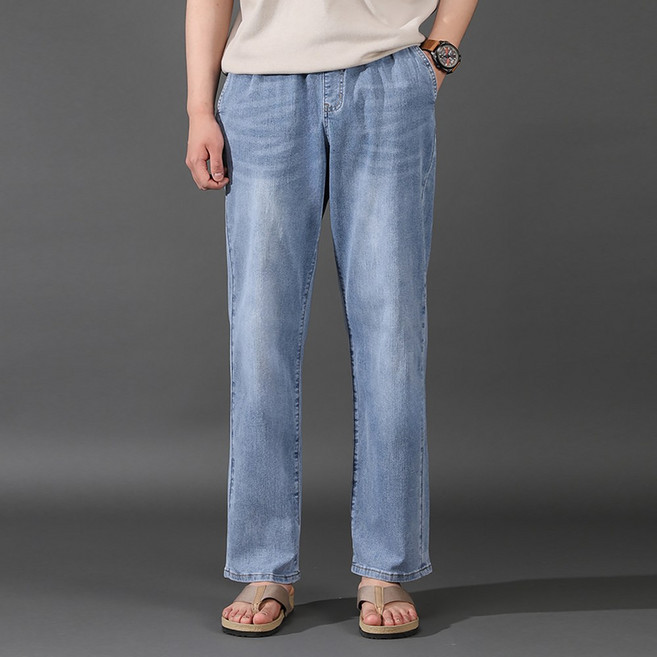 후앙스 와이드 씬 밴딩 데님 팬츠 GZCP-5168