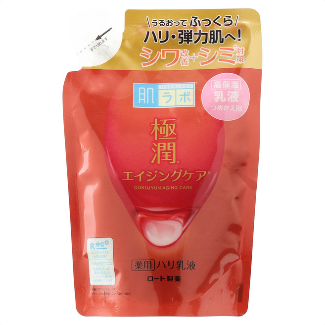 하다라보 고쿠쥰 에이징 케어 탄력 로션 리필용, 1개, 140ml