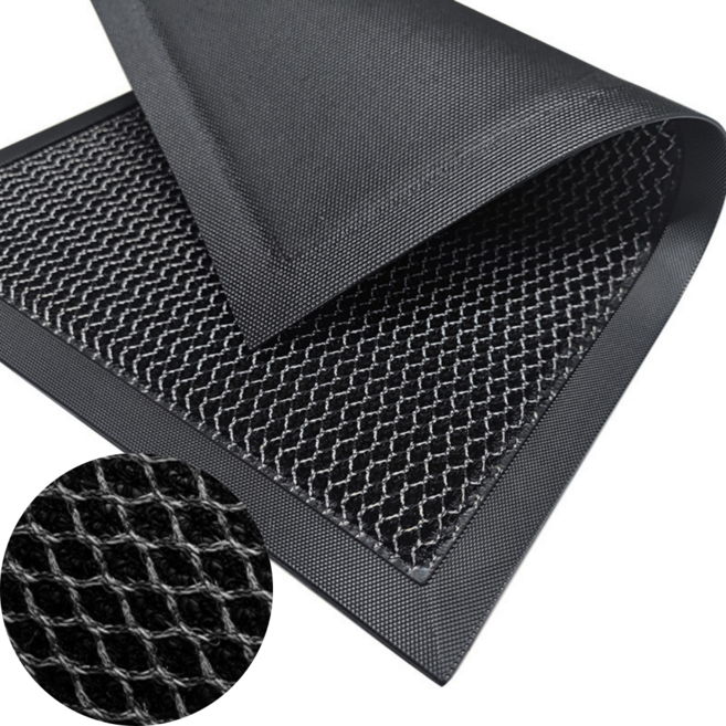 홈위시 출입구 미끄럼방지 현관매트, 그레이, 1개