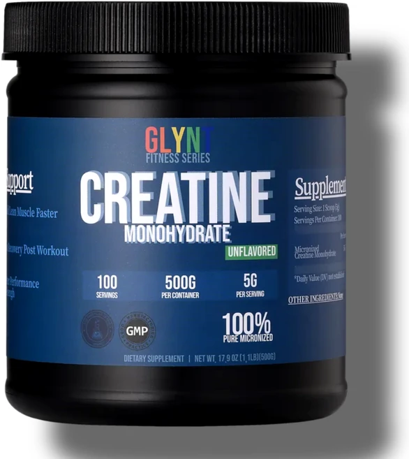 [본사직영 3일 직배송] 미분화 크레아틴 모노하이드레이트 from GLYNT Nutrition series, 2개, 500g - 쿠팡