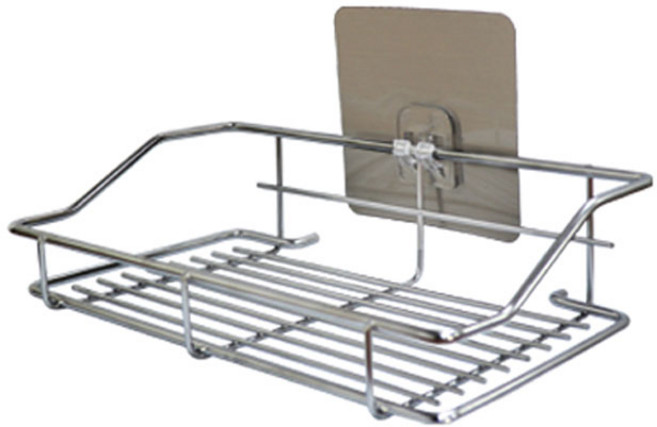 싱크대 스텐 수세미 선반, 실버, 1개