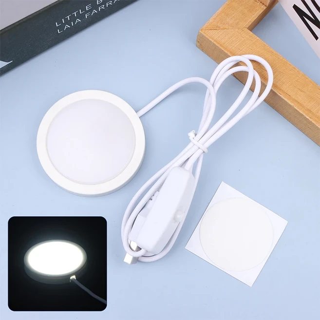 5V USB LED 언더 캐비닛 조명 카라반 캠퍼 인테리어 스팟 램프 디스플레이 선반 카운터 3W, 01 A