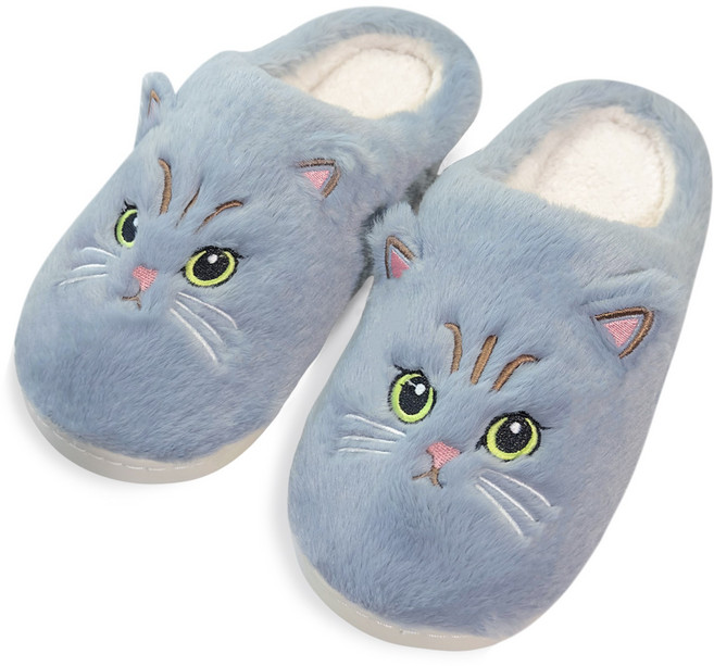 고양이 슬리퍼 보온 슬리퍼 가을 겨울 실내외 커플 사무실 슬리퍼 가정용 슬리퍼 신으실 수 있습니다
