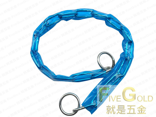 FiveGOLD 就是五金 膠套鐵鏈 防護器具, 1個, 2尺(約60公分)