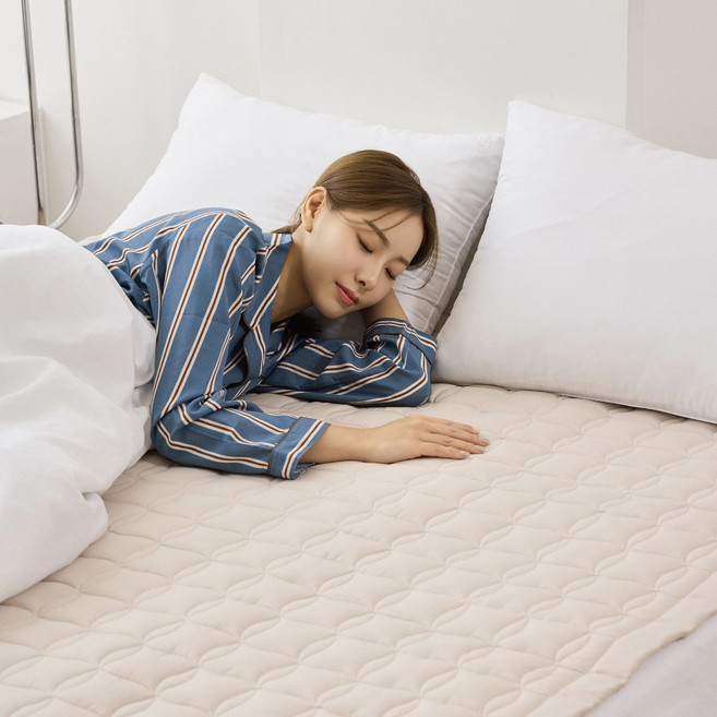 한일의료기 26년형 워셔블 전자파없는 전기장판, 1인용 싱글 (110x200cm), 허니베이지