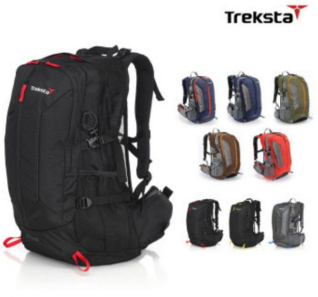 트렉스타 스텔라 35 STELLA 35 등산배낭 수납기능향상 여행 에어매쉬백 A S보장, 블랙레드