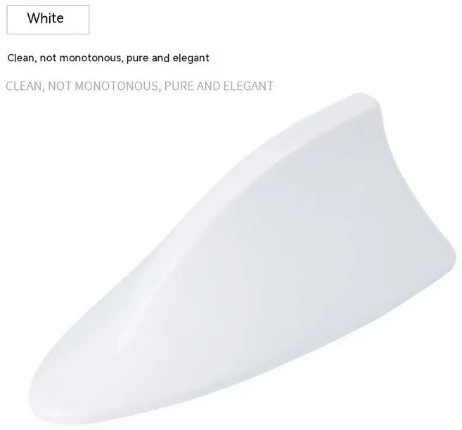 VW Gol G5 G6 상어 지느러미 안테나 FM 신호 슈퍼 증폭기 방수 FM/AM 라디오, 02 하얀색