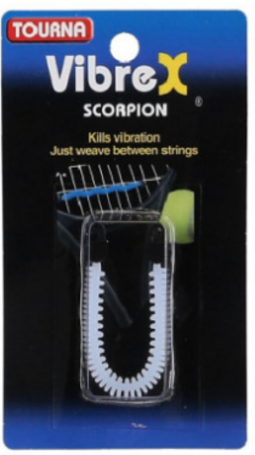 투나 스콜피온 지렁이 댐프너 테니스라켓 엘보링, 1개, 화이트