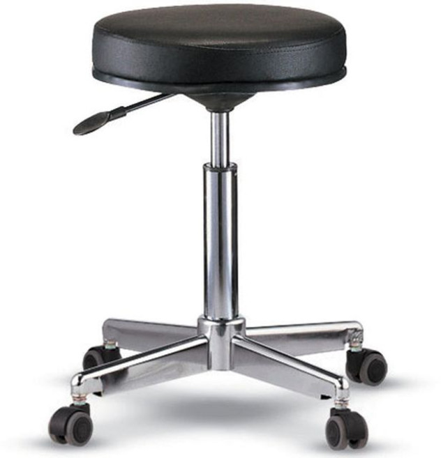 진찰용 C형 블랙 병원 진료 진찰 치과 스툴 의자