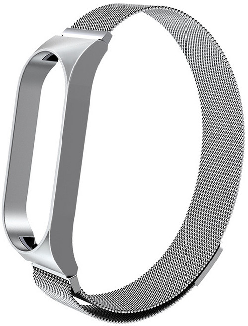 포유 마그네틱 루프 샤오미 미밴드7 전용 스트랩 시계줄 루프 밴드 줄, 마그네틱 루프 샤오미밴드 7, 실버