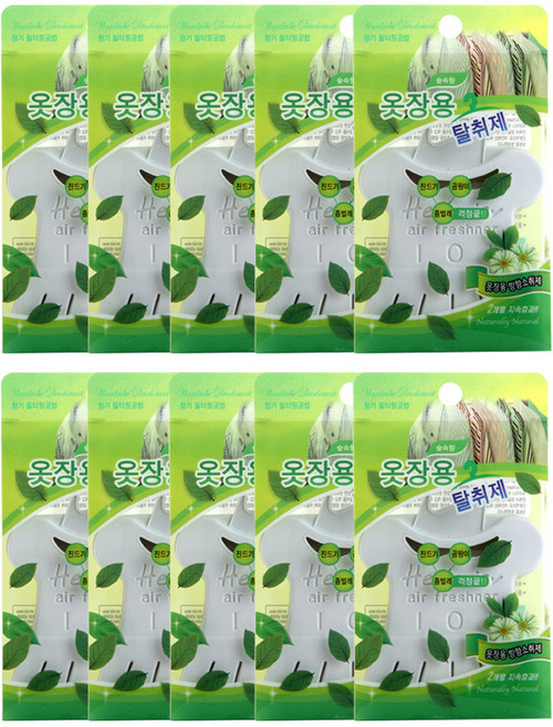 해피룸 옷장용 탈취제 10개1세트 옷장에 걸수있는 옷걸이형 멤브렌 리필구매하면 지속적으로 사용가능한 옷걸이형 옷장탈취제