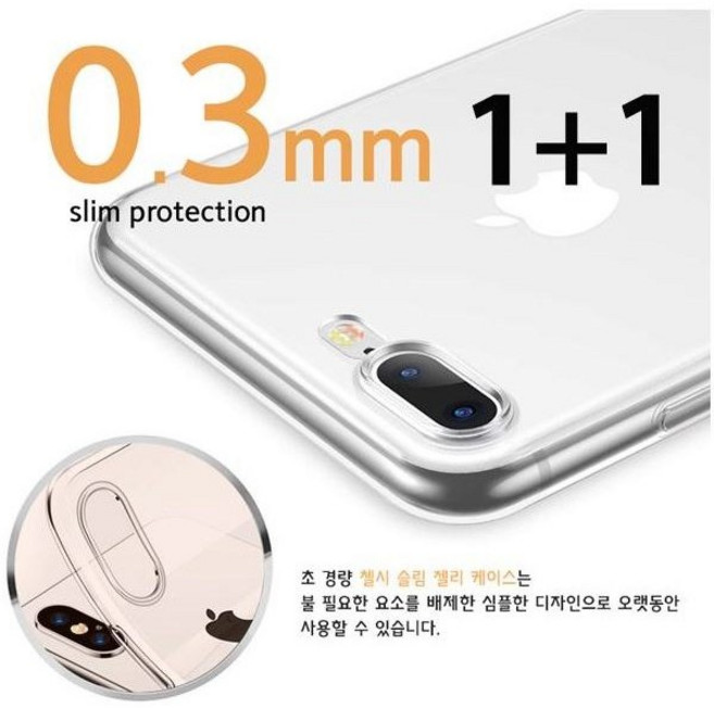[1+1] 케이스 체르시 초슬림(0.33 mm) 클리어 투명 슬림핏 젤리(S25/S25+/S25울트라)