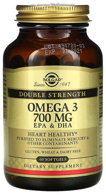 솔가 오메가3 EPA DHA 더블 스트렝스 700mg 60정, 1개