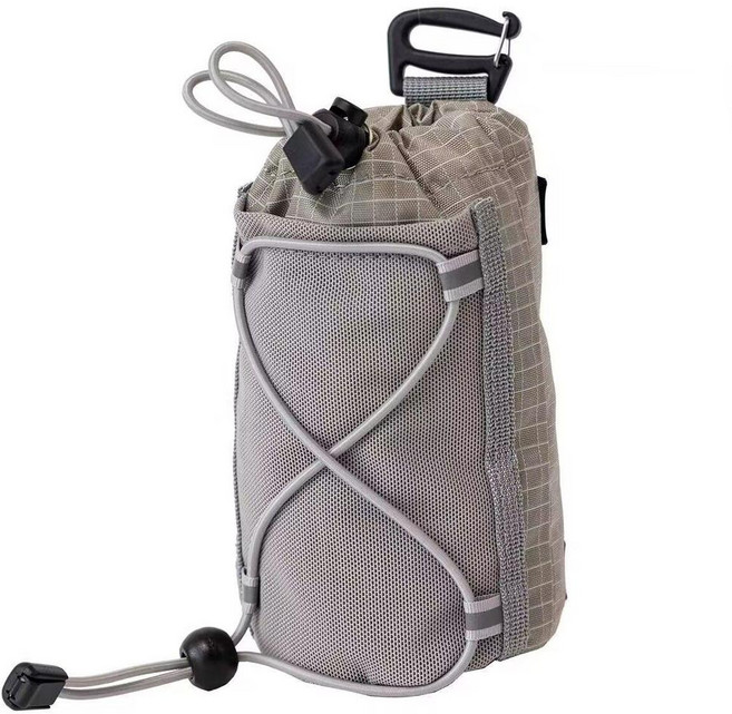 戶外揹包肩帶掛包手機水壺包袋登山徒步收納拓展包, 灰色, 1個