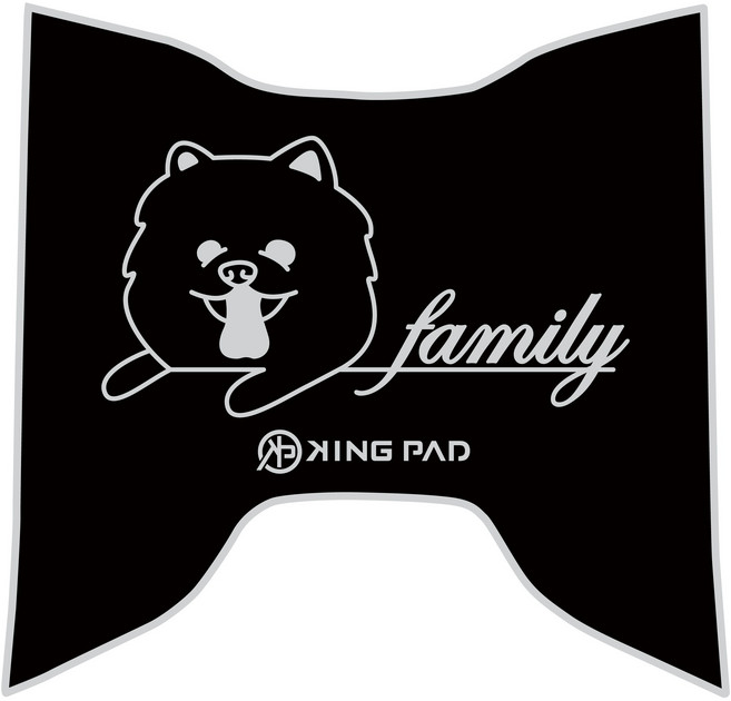 KING PAD VINOORA 125 機車腳踏墊 小小兵 止滑腳踏墊 立體造型腳踏墊, 博美N58(淡灰)XS