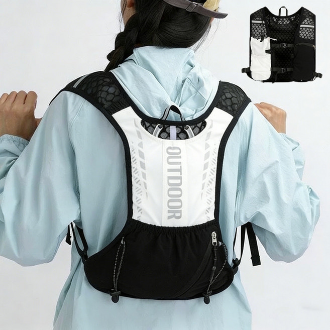 초경량 트레일 러닝 조끼 백팩 남녀 공용 아웃도어 하이킹 백팩 조깅 산행 등산가방