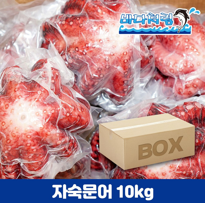 자숙문어 업소용 10kg 필리핀 냉동 삶은문어 박스 도매, 12-3미(750-900), 1박스
