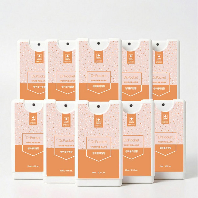 라비스코 닥터포켓 휴대용 카드형 스프레이 손소독제 썸머블라썸향 퍼퓸핸드새니타이저, 12개, 15ml