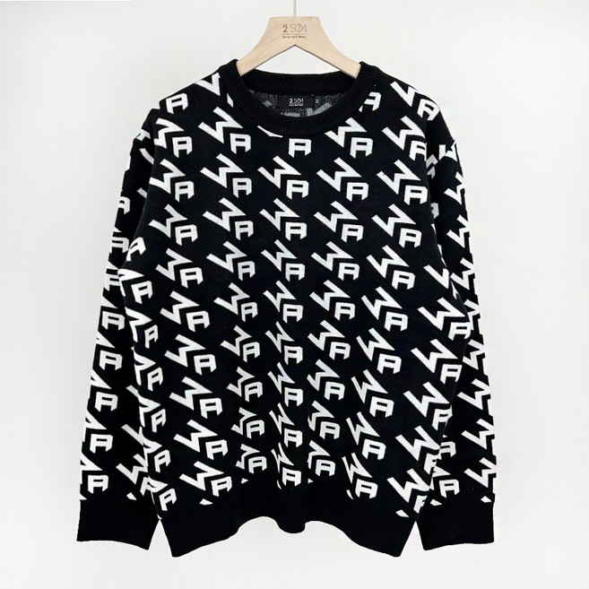 투솜 남성골프니트 여성골프니트 커플골프니트 여자골프웨어 이니셜로고 라운드니트 겨울 니트스웨터 남자 티셔츠 긴팔 골프의류 포근 폭닥