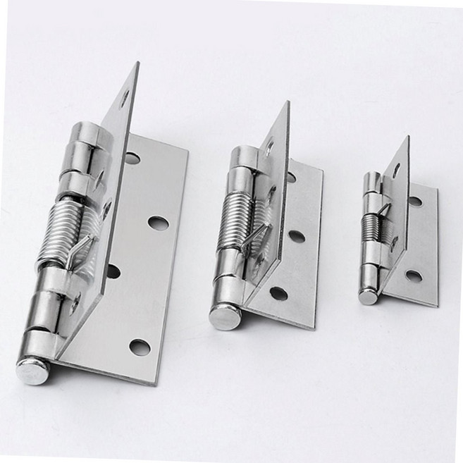 스테인리스 자동 닫힘 스프링 경첩 50x37x1t 가구 방문 문짝 힌지 교체 부속, 1