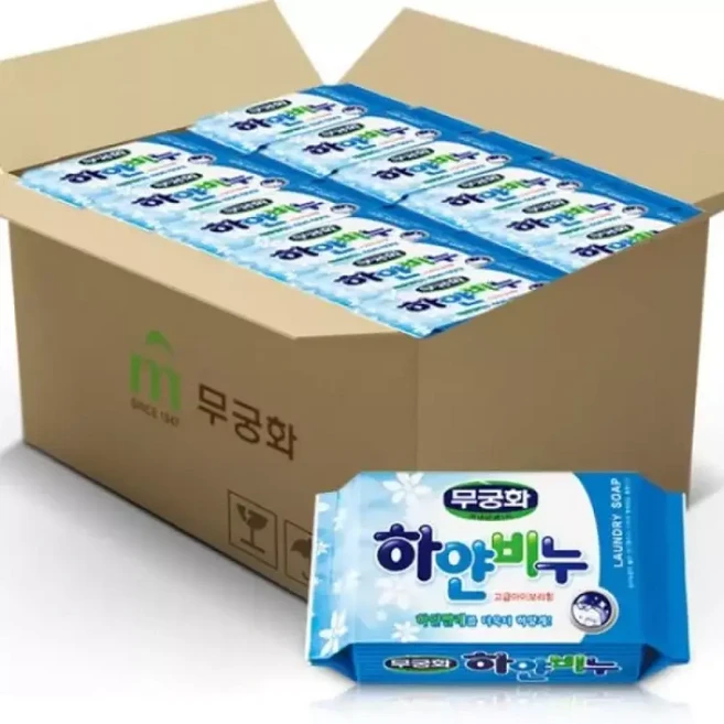 무궁화 하얀비누 32개 (1BOX), 230g, 1개