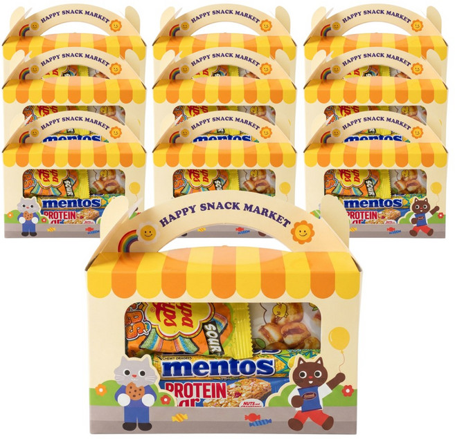 어린이날 스낵마켓 간식꾸러미 구디백 과자선물세트, 10세트, 단품