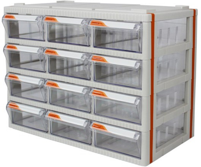 대림 투명 칸칸 정리함, 혼합 색상, 20칸