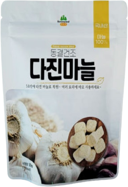 산마을 다진마늘 블럭, 11개, 30g
