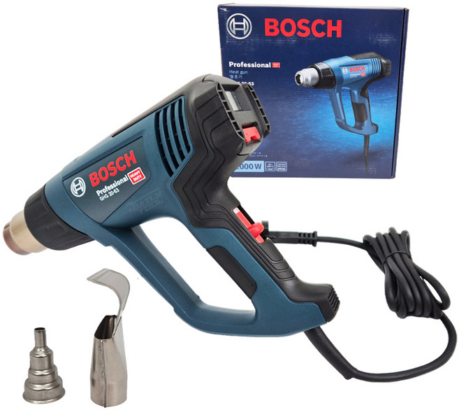 보쉬 전기 전자식 히팅건 열풍기 유선 힛건 630도 온도조절 공업용 드라이기