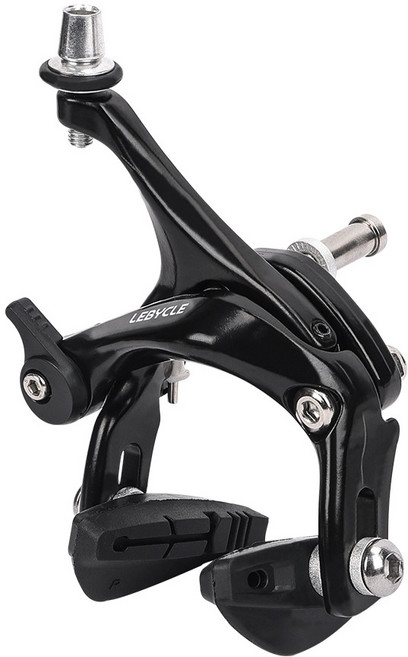 브릿지오 픽시 자전거 브레이크 앞브레이크 뒷브레이크 세트 전면 후면 사이드 풀 라인 클램프 확장암, 실버 - 전면 클립 1