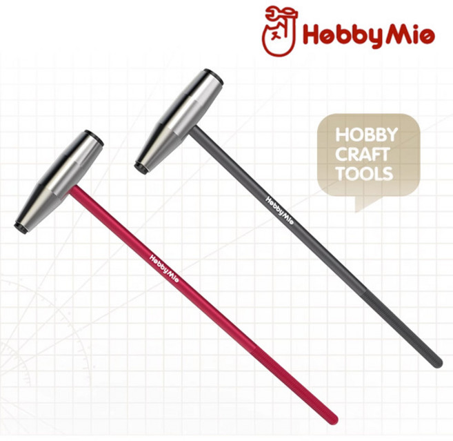 하비미오 모형용 스텐 망치 - 프라모델 건담 조립 가조립 분해, 레드