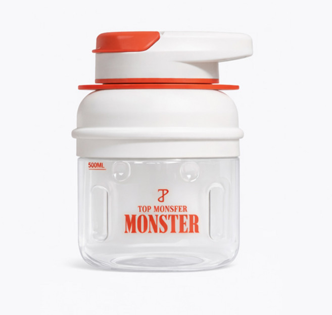 탑몬스터 헬스 필수템 단백질 프로틴 쉐이크 텀블러 대용량 블렌더 믹서기 MSM080, 탑몬스터 800ml 오렌지