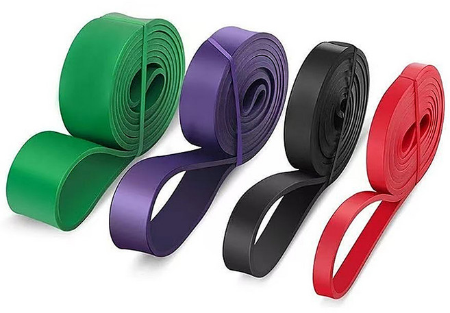 나투비 라텍스 턱걸이 운동 풀업 밴드, 1개, 블랙