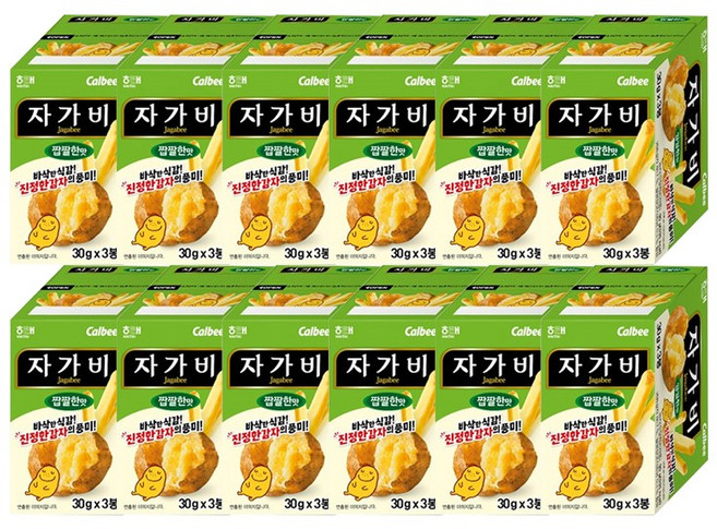 해태 자가비 짭짤한맛 90g 12개입 BOX, 12개