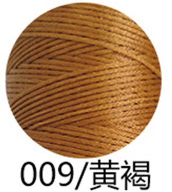 南美扁蠟線 手工編織線 手縫蠟線 編繩材料, 黃裼009,1.0扁蠟線約180米, 1個