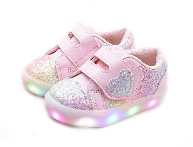 풋풋 러브글리터 LED 운동화 라이팅운동화 발광 운동화 아동운동화 라이트운동화 유아운동화 베이비운동화