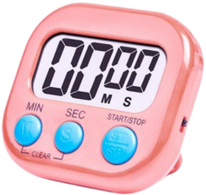 자석 심플 주방 타이머, 1개, 핑크
