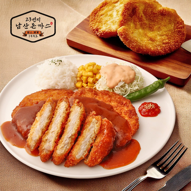 원조 23번지 남산돈까스 6팩 (총 돈까스 120g 18개+소스 30g 18개 구성), 없음, 18개